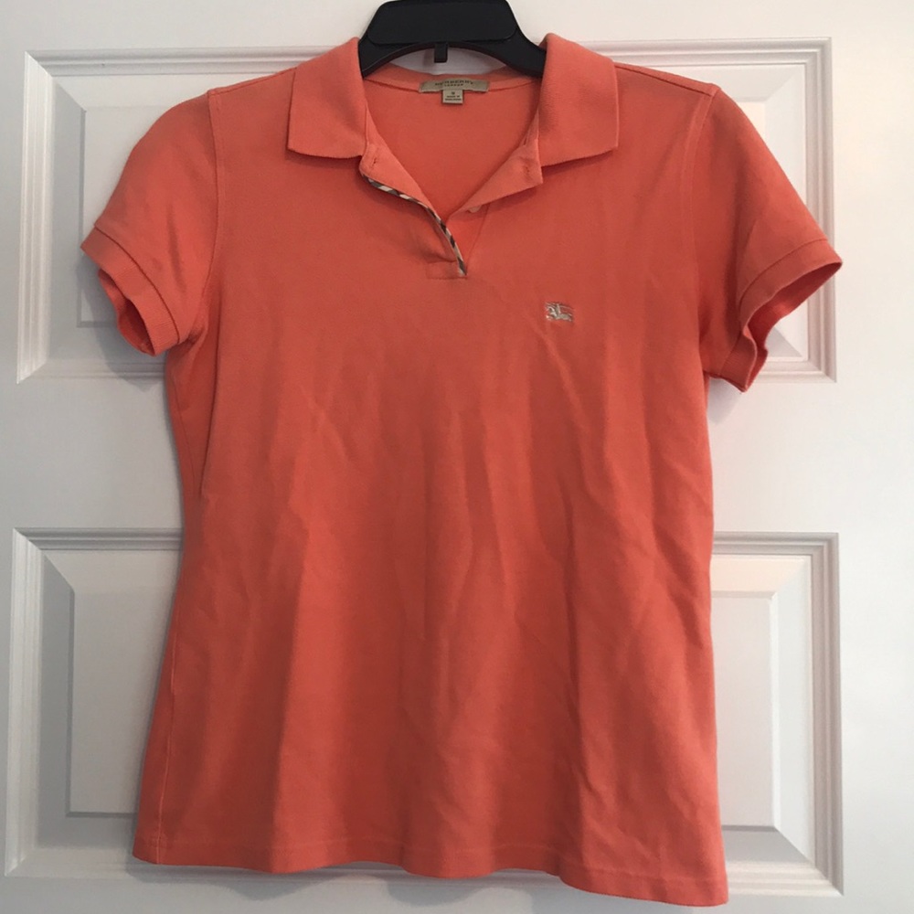 Orange traditional Burberry polo women’s